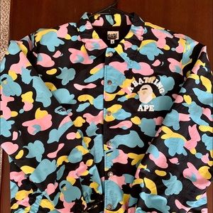 A Bathing Ape Cotton Candy Coach Jacket